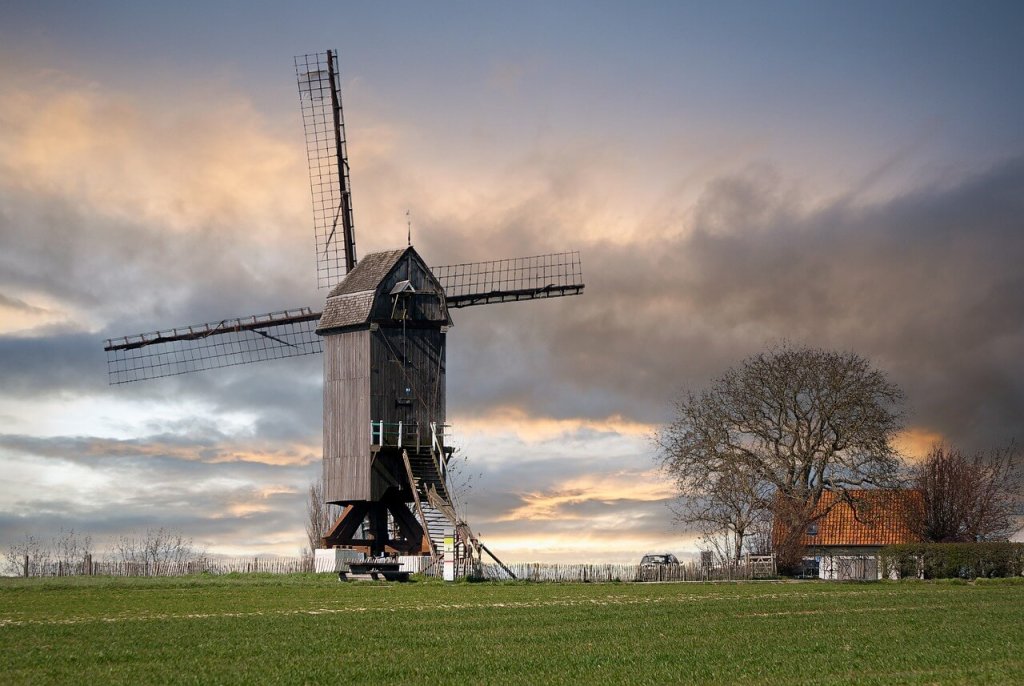 windmill in belgium